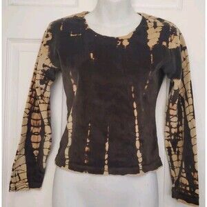 Vintage Restricted Blues Womens Brown Shirt Size S India Made Without Care